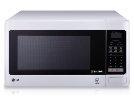 LG 40L White Rounded Corner Cavity Microwave Oven with Auto Sensor Cooking, MS4042GRS