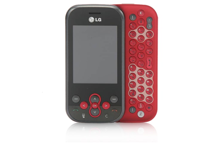 LG Mobile Phone with QWERTY keyboard,2MP Camera,FM Radio & MP3 Player, KS360 Red, thumbnail 1