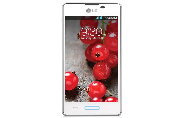 LG 4.0'' Screen 5MP Camera Android, LG Optimus L5II (E450F) White, thumbnail 1