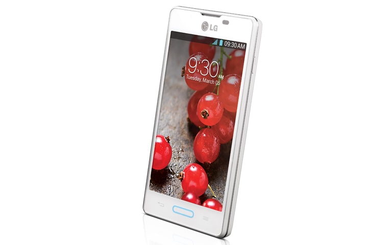 LG 4.0'' Screen 5MP Camera Android, LG Optimus L5II (E450F) White, thumbnail 2