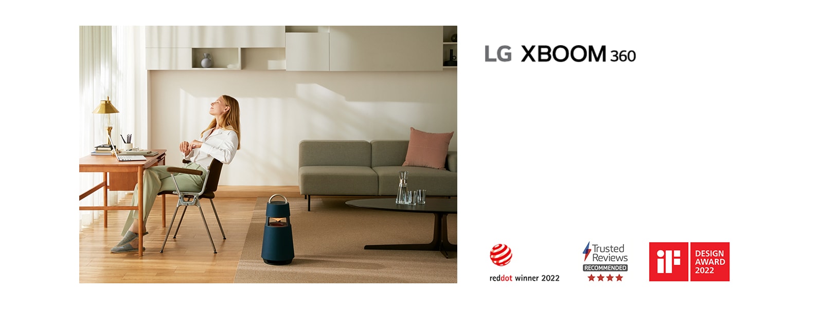 LG XBOOM 360 Bluetooth Speaker with Omnidirectional Sound