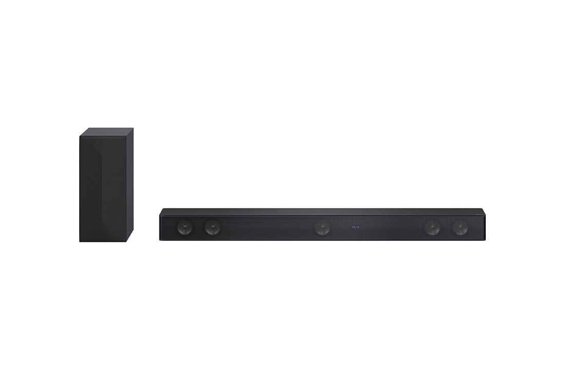 LG Sound Bar SH7Q, front view with sub woofer, SH7Q