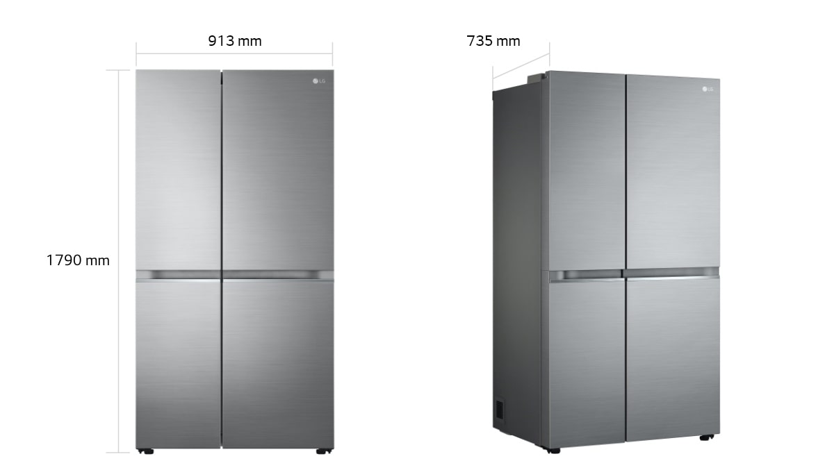 655L Side by Side Fridge in Stainless Finish LG Australia