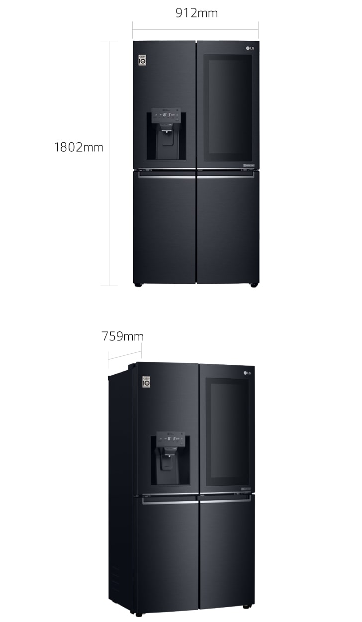Lg French Door Fridge Gf V708mbsl 708l Instaview Door In Door Lg Australia