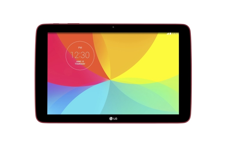 LG 10.1” HD Screen, 1.2GHz Quad-Core Processor, Android KitKat, LG G Pad 10.1 (V700) Red, thumbnail 1