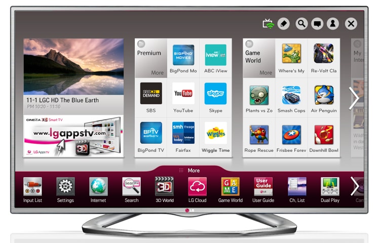 LG 42'' (106cm) Full HD Smart 3D LED LCD TV, 42LA6230, thumbnail 1