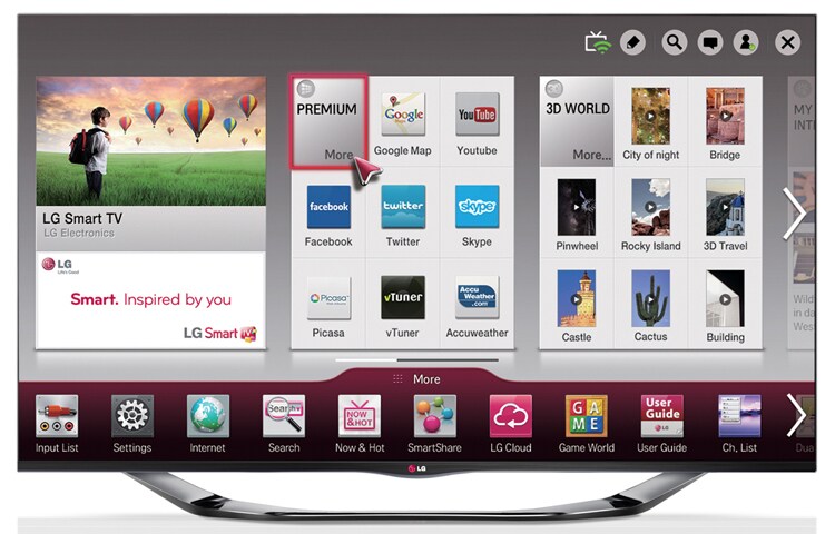 LG 42'' (106cm) FULL HD Smart 3D LED LCD TV, 42LA6910, thumbnail 1