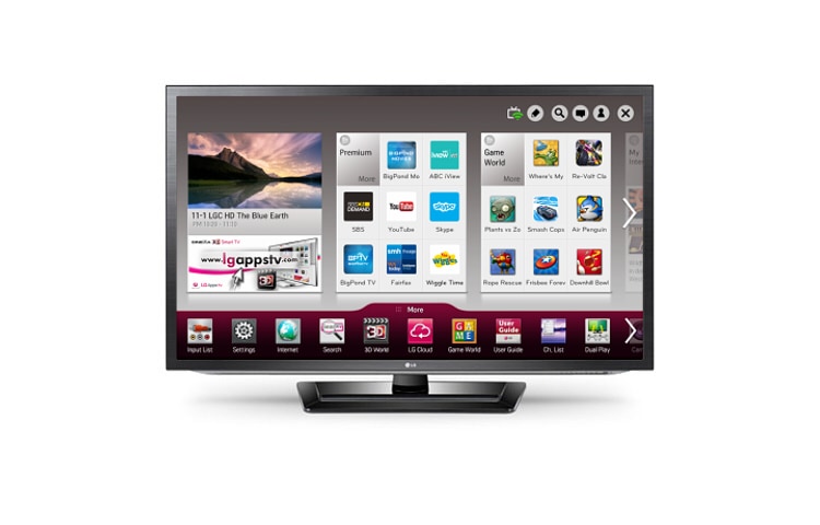 LG 42'' (107cm) Full HD 3D LED LCD TV, 42LM6200, thumbnail 1
