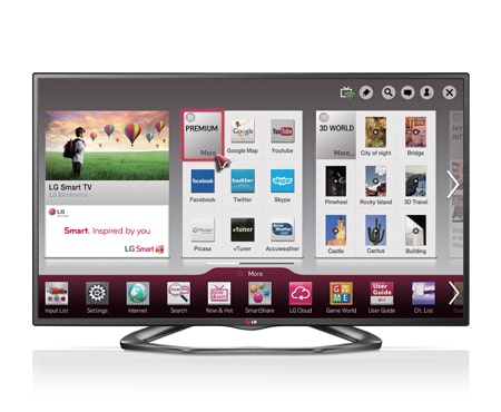 LG 55'' (139cm) Full HD Smart 3D LED LCD TV, 55LA6200