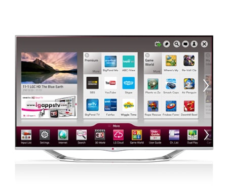 LG 55'' (139cm) Full HD Smart 3D LED LCD TV, 55LA7400