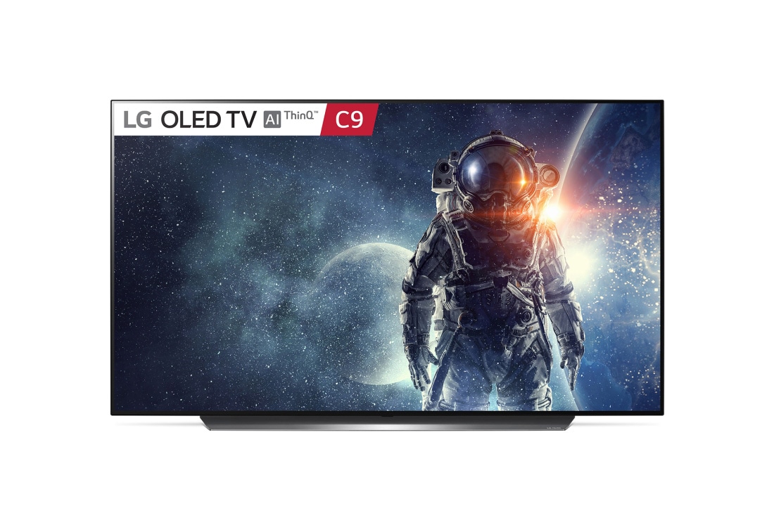 LG OLED 55” TV w Design on stand, Alpha 9 Gen2 processor & Google Assistant™, OLED55C9PTA