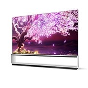 LG SIGNATURE Z1 88 inch 8K Smart Self-Lit OLED TV w/ AI ThinQ®, OLED88Z1PTA -30 degree left side view, OLED88Z1PTA, thumbnail 3