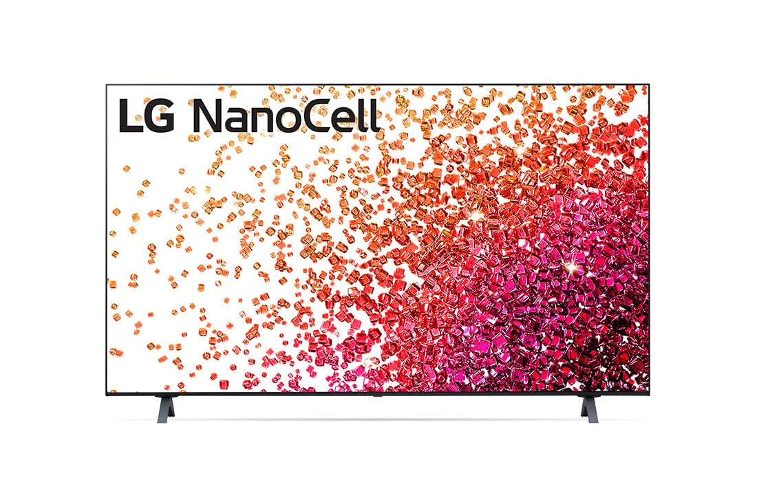LG NANO75 Series 55 inch 4K TV w/ AI ThinQ®, 55NANO75TPA front view with infill, 55NANO75TPA