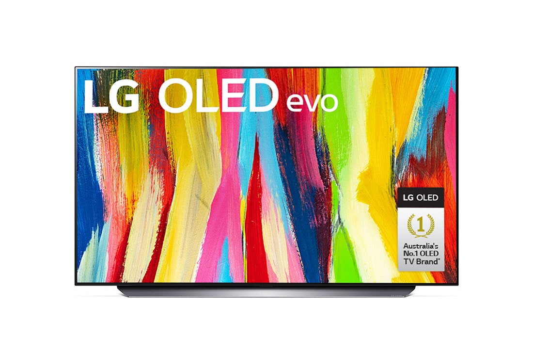LG C2 48 inch OLED evo TV with Self Lit OLED Pixels, Front view , OLED48C2PSA, thumbnail 0