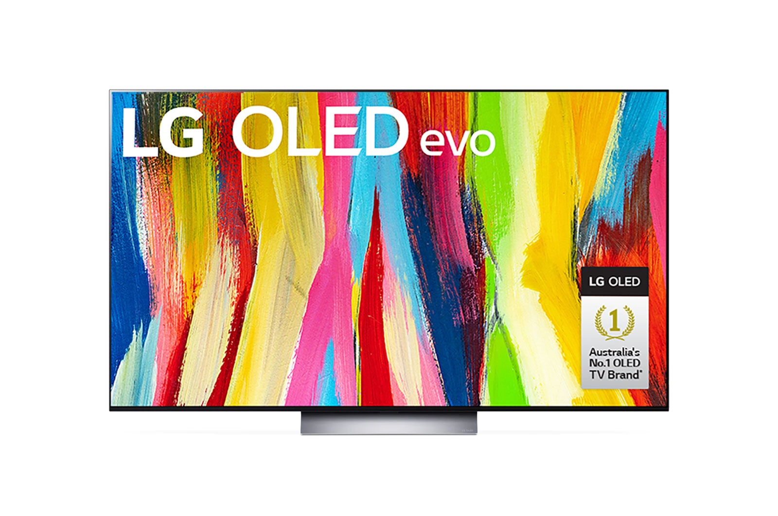 LG C2 65 inch OLED evo TV with Self Lit OLED Pixels, Front view , OLED65C2PSC