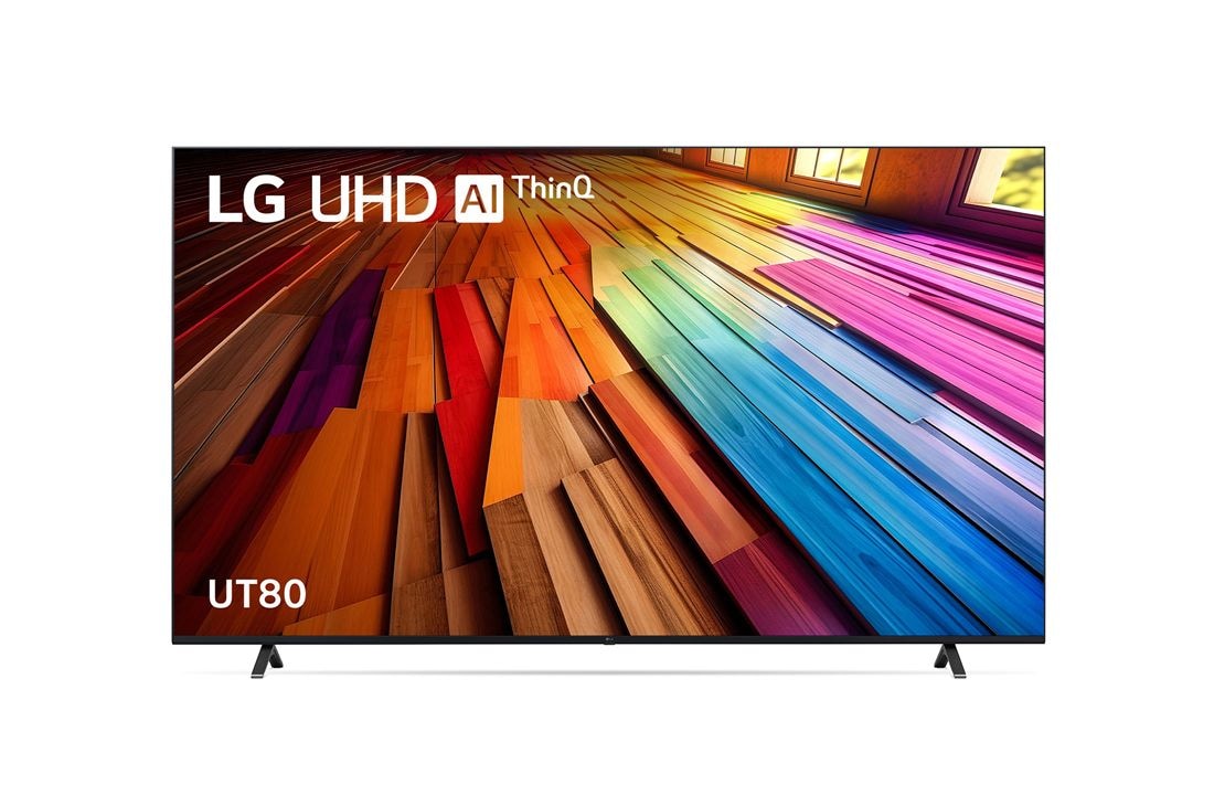 LG 86 Inch LG UHD UT80 4K Smart TV, Front view , 86UT8050PSB