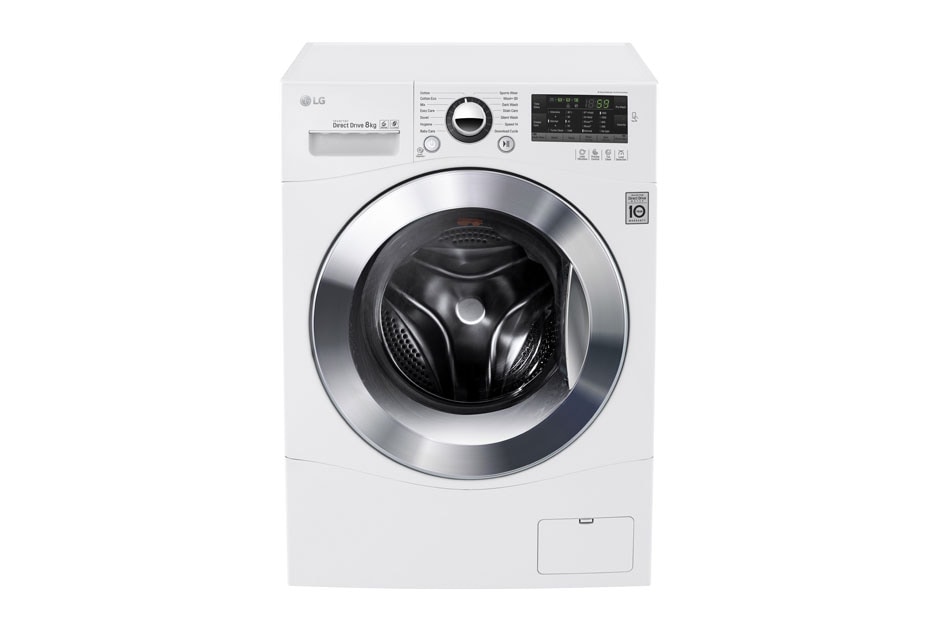 LG 8kg Front Loader Washing Machine with TurboClean® & 6 Motion Direct Drive, WD1408NPW