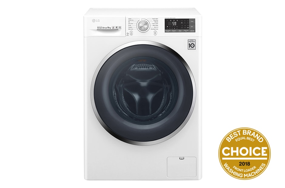 LG 9kg Front Loader Washing Machine with Turbo Clean®, WD1409NCW