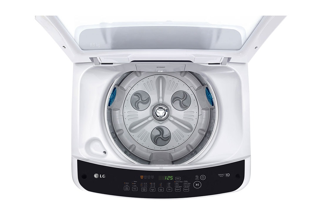 Lg 8.5 kg top load washing machine with smart clearance inverter control