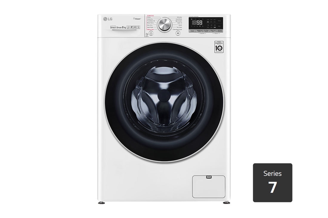 LG 8kg Front Load Washing Machine with Steam+, WV7-1408W