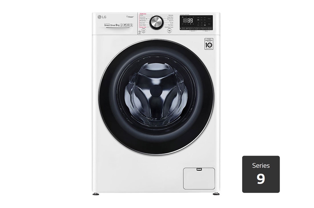 LG 9kg Front Load Washing Machine with Steam+, WV9-1409W