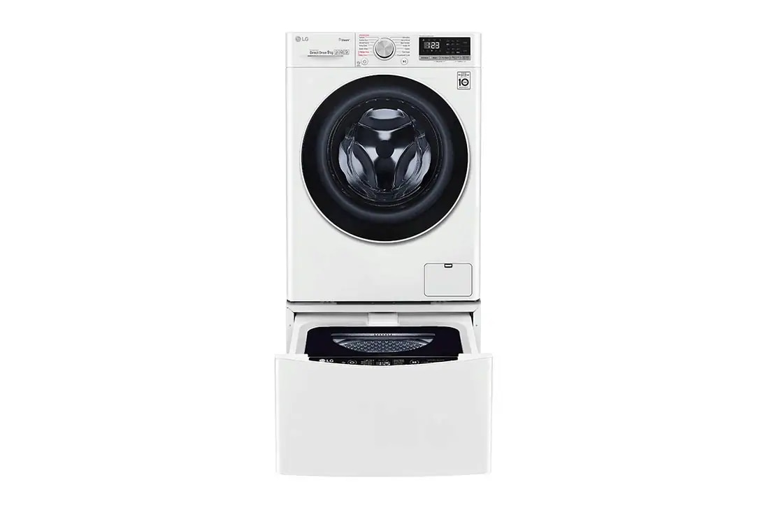LG 11kg Total Washing Load TWINWash® System including LG MiniWasher, WV5-1409W-WTP20WY