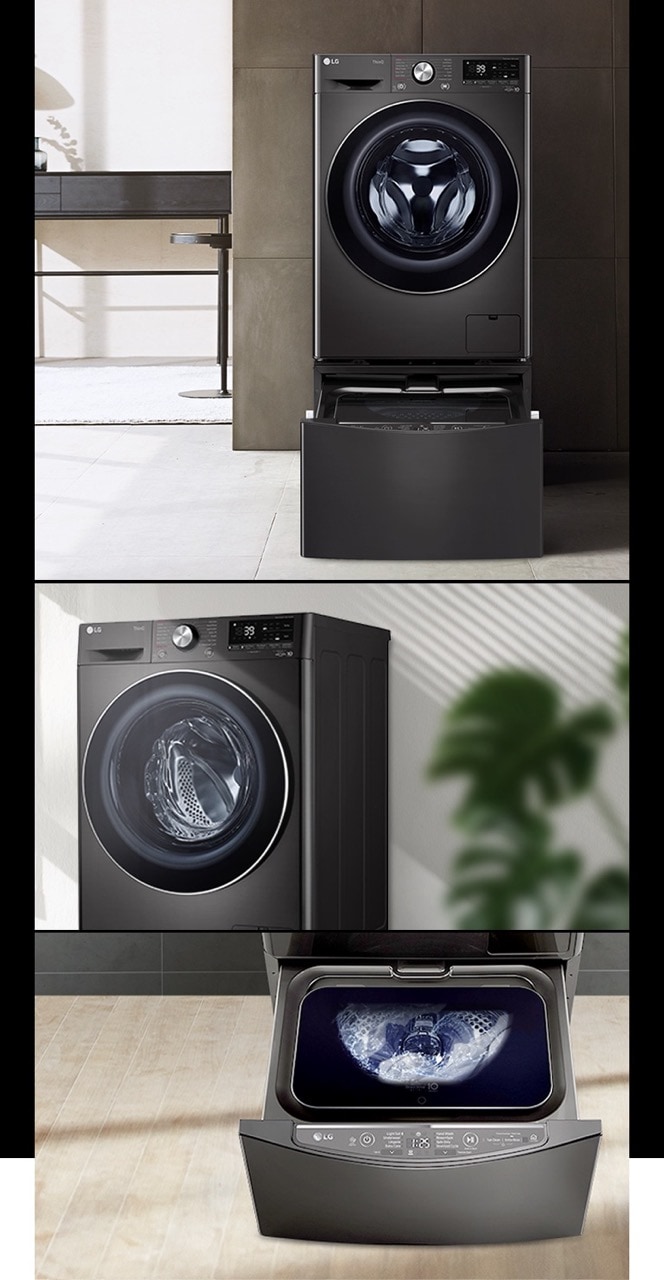 Pair to wash two separate loads simultaneously