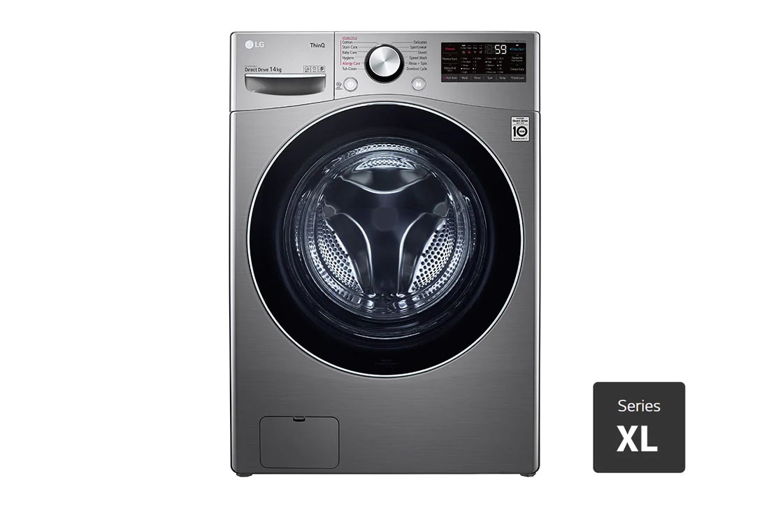 LG 14kg Front Load Washing Machine with  Steam+  and Turbo Clean®, WXL-1014E, WXL-1014E
