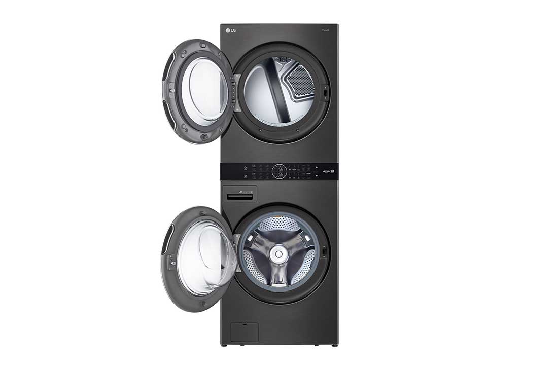 LG WashTower™ The Intelligent All-In-One Washer Dryer, Front view of the LG WashTower with front doors open., WWT-1710B, thumbnail 18