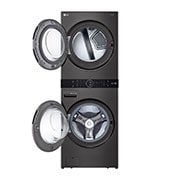 LG WashTower™ The Intelligent All-In-One Washer Dryer, Front view of the LG WashTower with front doors open., WWT-1710B, thumbnail 5