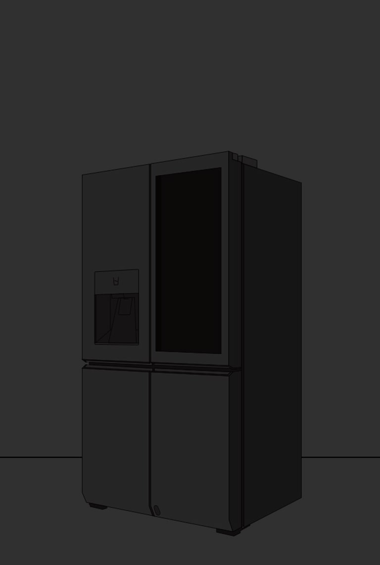 An infographic picture showing the full body of LG SIGNATURE Refrigerator