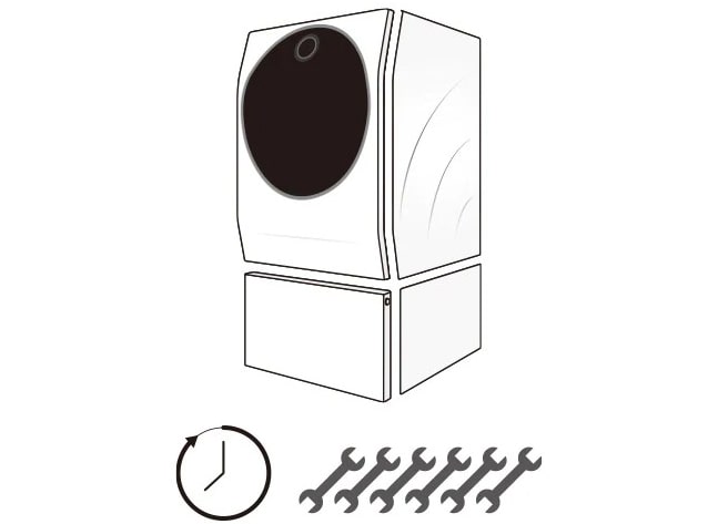 Image showing how meticulously hand crafted LG SIGNATURE Washing Machine is compared to other LG washing machine