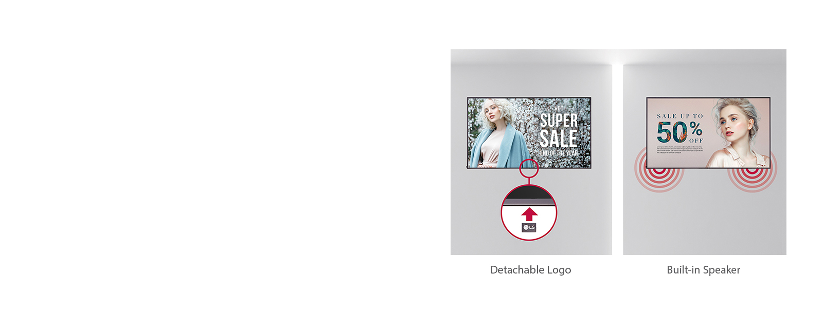 Detachable Logo & Built-in Speaker<br>1