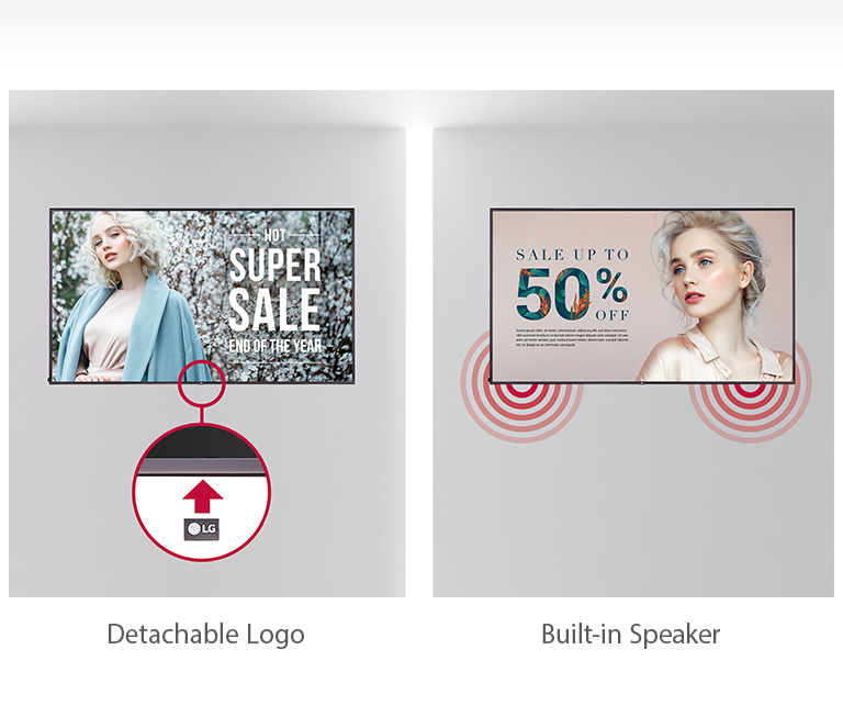 Detachable Logo & Built-in Speaker<br>2