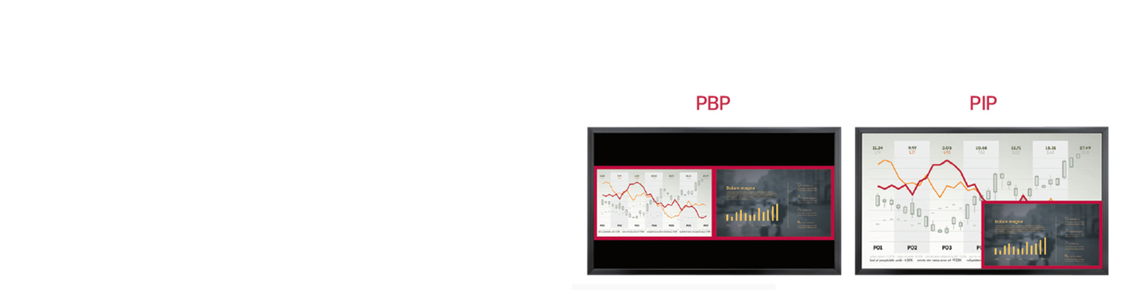 Multi Screen with PBP/PIP<br>1