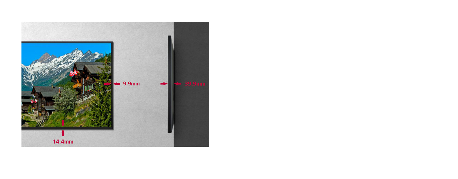 Narrow Bezel & Slim Depth1