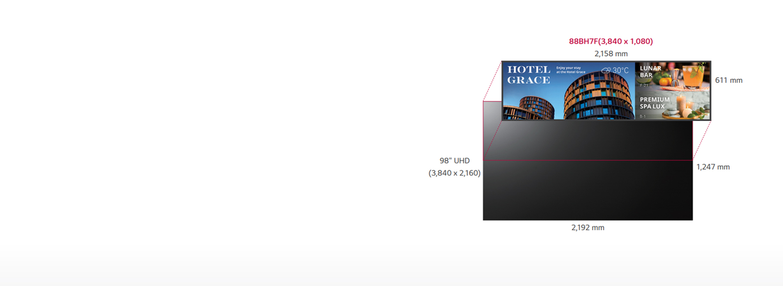 Ultra HD Resolution (3,840 x 1,080)<br>1