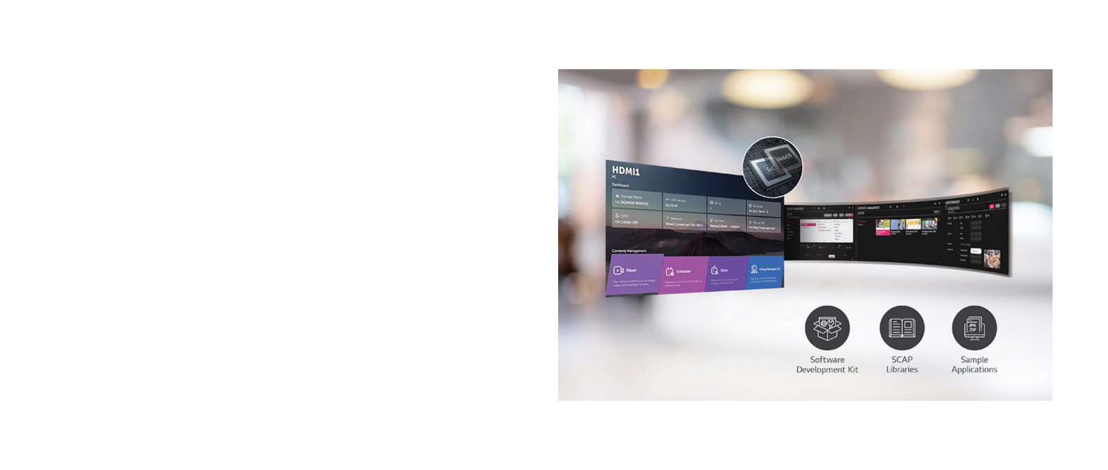 High Performance SoC with webOS<br>1