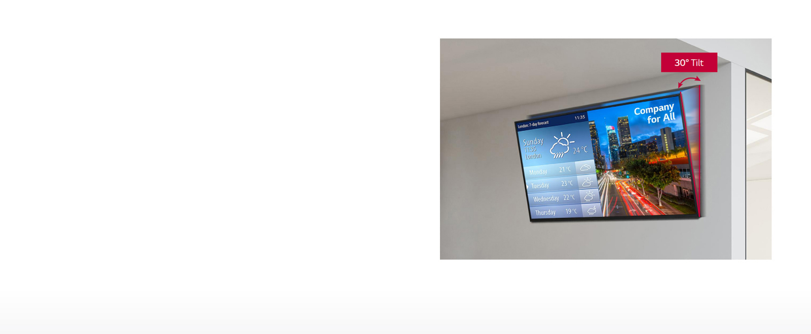 30° Tilting Installation1