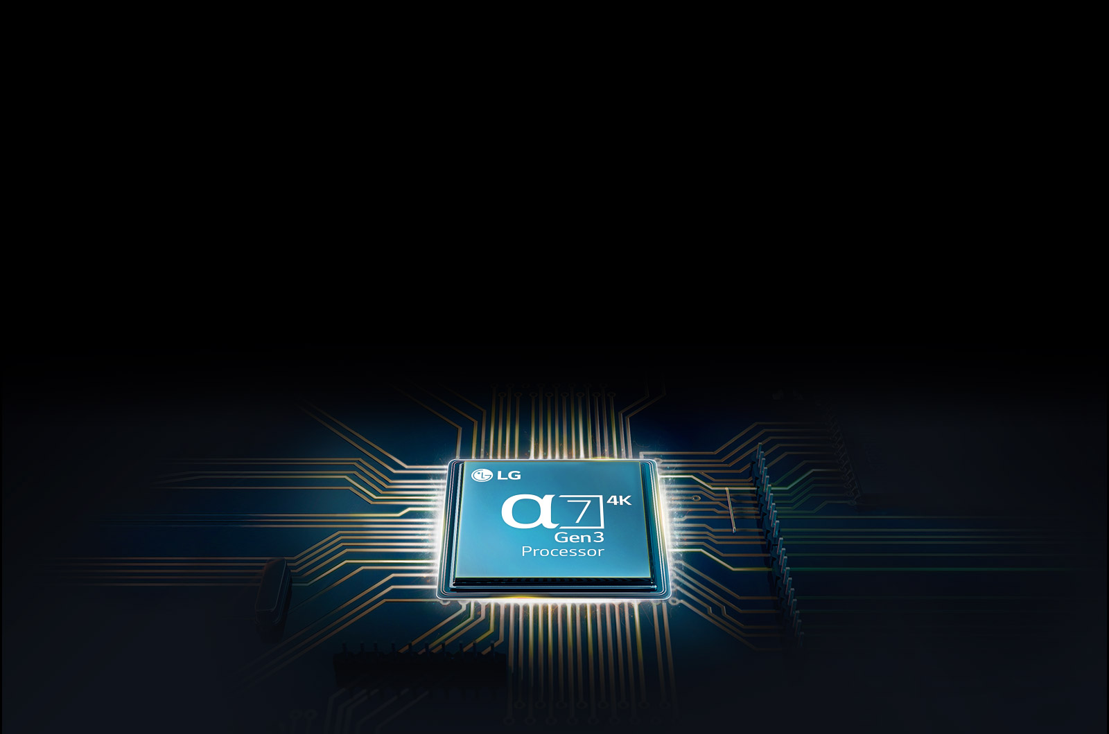 Alpha 7 chip mounted on a TV mainboard