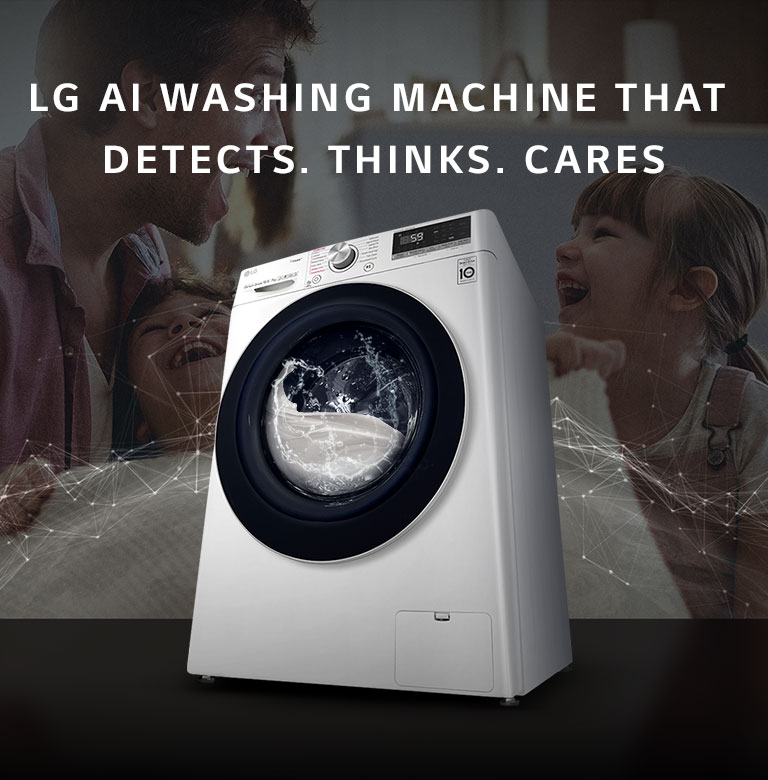 9 6KG TurboWash Front Load Washer Dryer in White LG BD