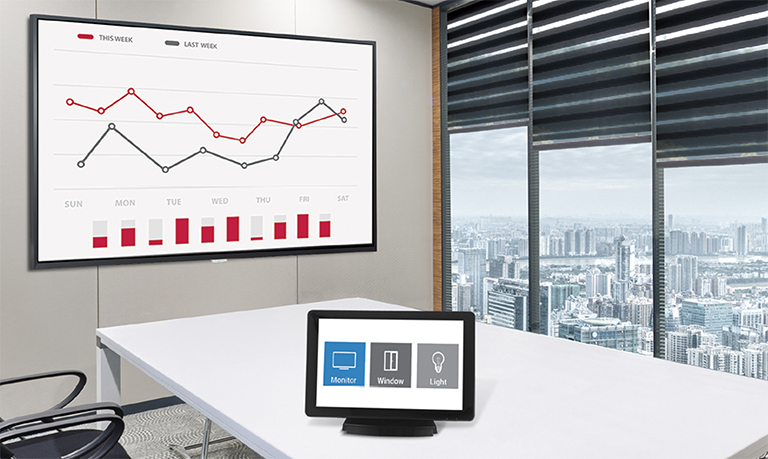 The AV control system helps users control the UH7F-H.