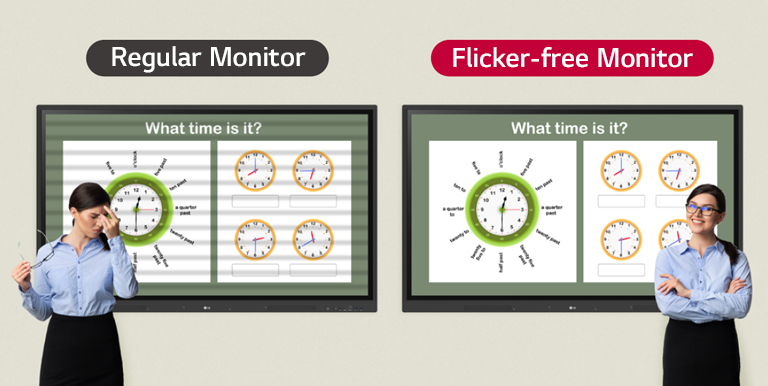 Thanks to the LG CreateBoard's flicker-free function, even if you look at the screen for a long time, you can use the device with more comfort.