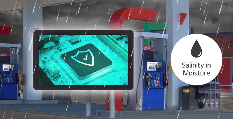 The 22XF1TJ has a conformal coating making it resistant to salinity in moisture.