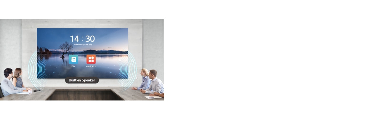 All-in-One LED<br> Screen with<br> Built-in Speaker1