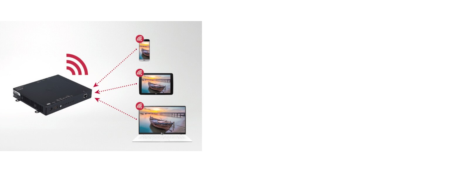 Set Top Box can function as wireless hotspot through SoftAP.