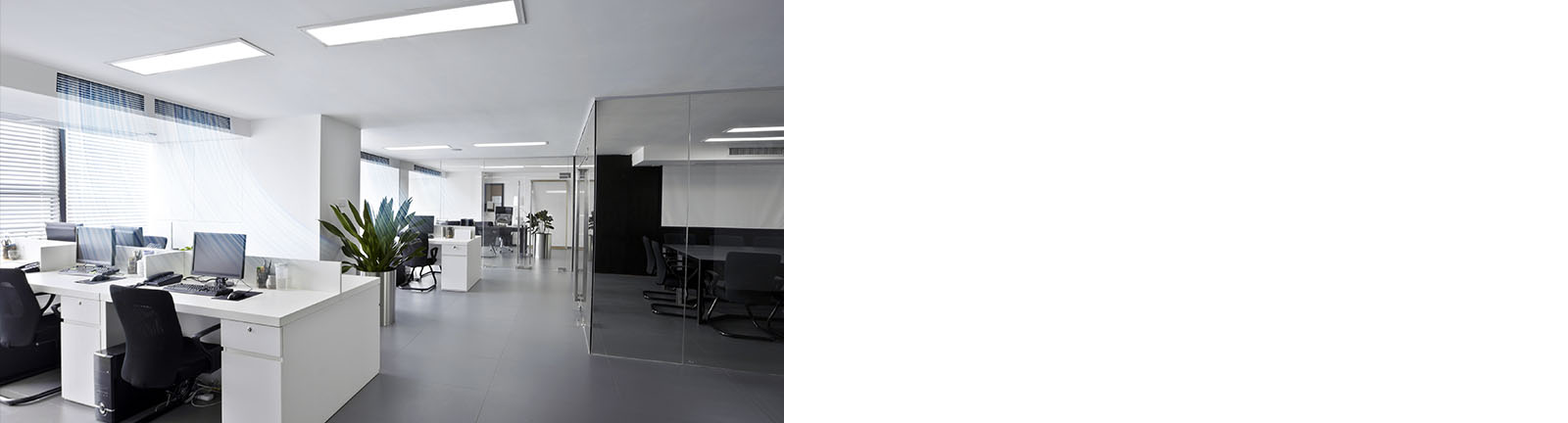 An image of an office space with air conditioning on.