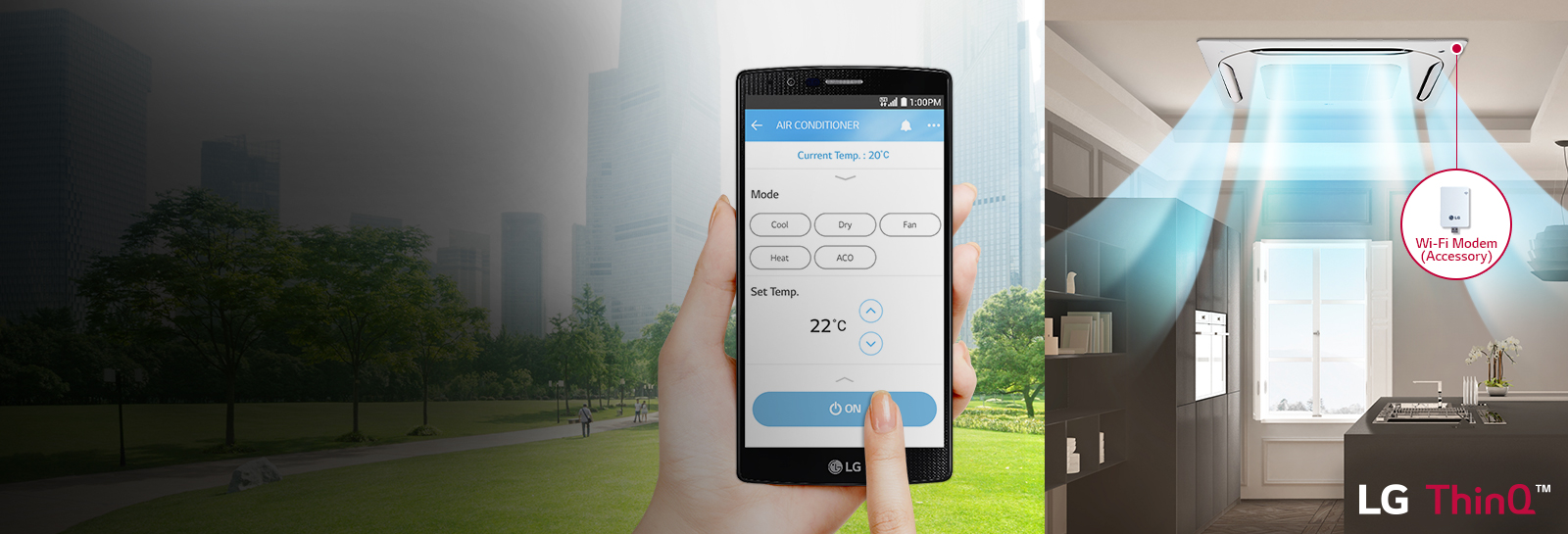 Wi-Fi Remote Control with ThinQ™