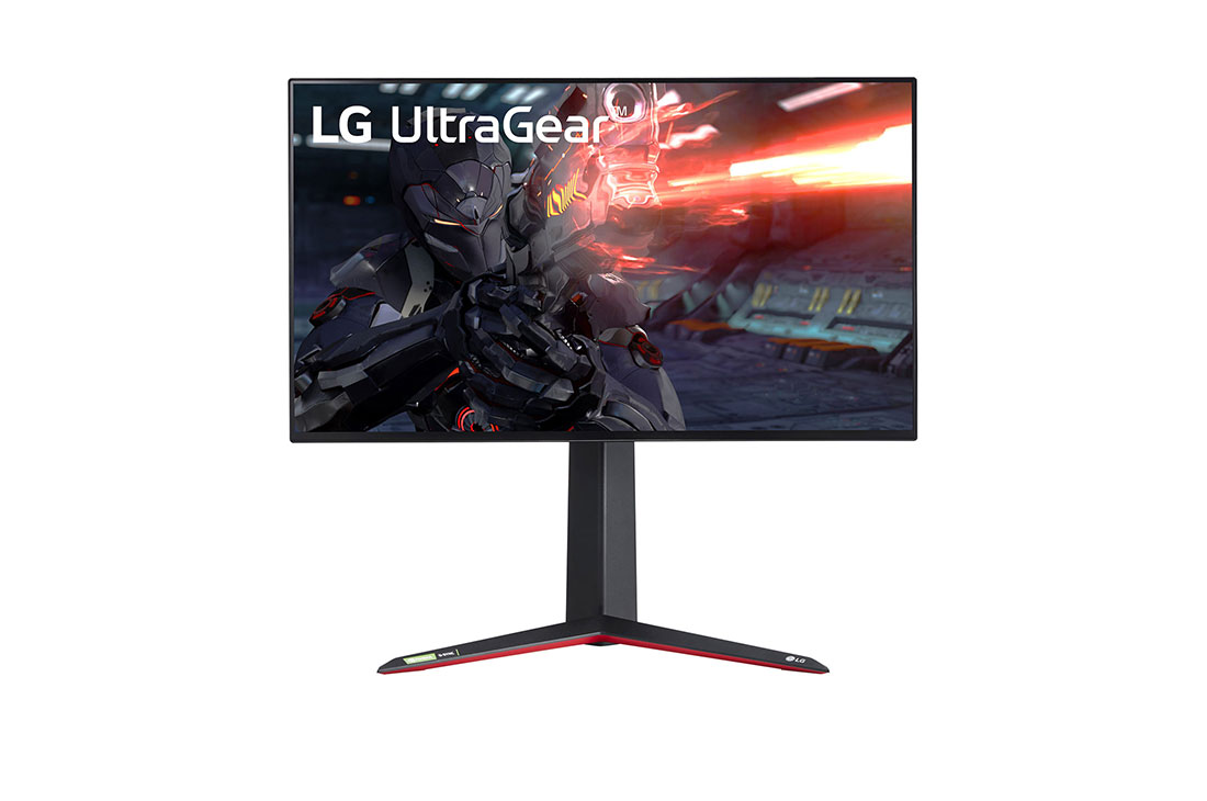 LG 27'' UHD 4K UltraGear™ Nano IPS 1ms (GtG) Gaming Monitor with VESA DSC, front view, 27GN950-B, thumbnail 0