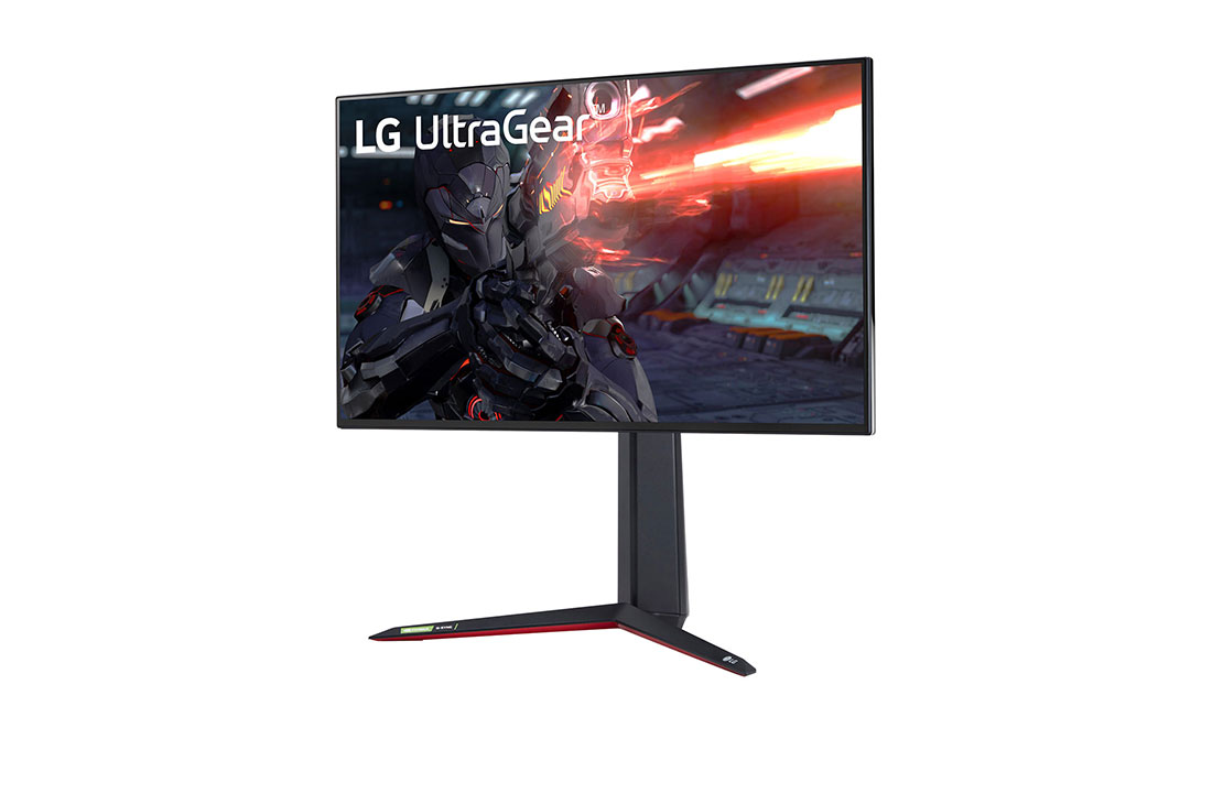LG 27'' UHD 4K UltraGear™ Nano IPS 1ms (GtG) Gaming Monitor with VESA DSC,  -15 degree side view, 27GN950-B, thumbnail 2